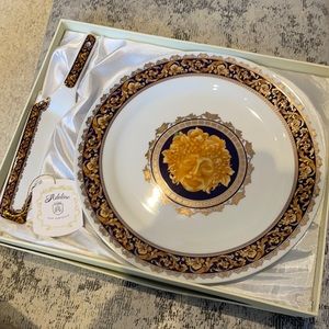 Adeline Fine Porcelain Plate and Server